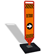 FlexPost Portable Kit: Frame and 2 Printed Signs