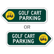 Golf Cart Parking Sign