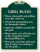 Clean Grills And Grilling Area After Use Sign