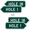 Hole 10 Golf Course Sign