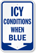 Ice Alert Sign
