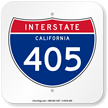 California Interstate 405 Sign