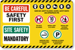 Jobsite Safety   Combined Construction Site, Safety First, Mandatory
