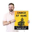 Join Us Church At Home Add Text Yard Religious Sign