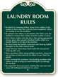 Laundry Room Rules Signature Sign