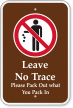 Leave No Trace Campground Sign