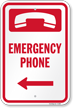 Emergency Phone Sign