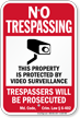 Maryland Property Is Protected By Video Surveillance Sign