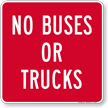 No Buses Or Trucks Sign