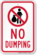 No Dumping Sign