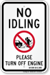 State Idle Sign for New Hampshire