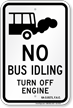 No Idling Sign for Florida