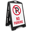 No Parking Portable Sidewalk Sign