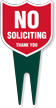 No Soliciting Yard Stake Sign