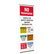 No Trespassing Check for Safety Briefing Before Entry Kit
