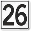 Parking Lot Number 26 Sign