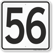 Parking Lot Number 56 Sign