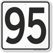 Parking Lot Number 95 Sign