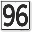 Parking Lot Number 96 Sign