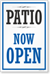 Patio Now Open