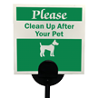Dog Poop Sign Packs with Stakes