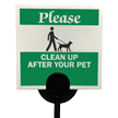 Dog Poop Sign Packs with Stakes