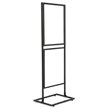 Portable Metal Infoboard Double Tier Double Sided Floor Sign Holder