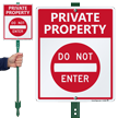 Private Property Do Not Enter Sign