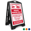 Private Parking Only BigBoss Portable Custom Sidewalk Sign