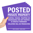 Private Property HDPE Sign Pack