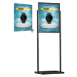 Raised Slide In Infoboard Single Tier Double Sided Floor Sign Holder Kit