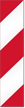 Reflective Red White Delineator Label