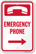 Emergency Phone Sign