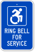 RING BELL FOR SERVICE Sign