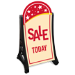 Sale Today A-Frame Portable Sidewalk Sign Kit