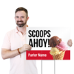 Scoops Ahoy Add Your Ice Cream Parlor Name Sign