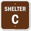 Shelter C Evacuation Assembly Area Sign