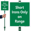 Short Irons Only On Range Lawnboss Sign Kit