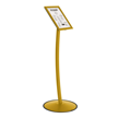Simplistic Curved Standing Floor Menu Board