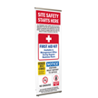 Site Safety Starts Here First Aid Kit Safety Banner Kit