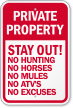 Stay Out Private Property Sign