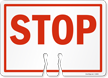 STOP Cone Top Warning Sign