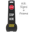 Stop Here LotBoss Portable Sign Kit