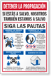 Stop the Spread If You Are Safe We Are Safe Too Spanish Sign Panel