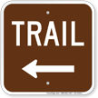 Trail Left Arrow Campground Sign