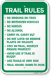 Trail Rules Campground Sign