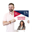 US Senate Re Elect Add Image Name Custom Vote Yard Sign