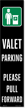 Valet Parking LotBoss Reflective Adhesive Label