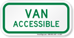 VAN ACCESSIBLE Aluminum ADA Handicapped Sign