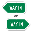 Way In Directional Sign